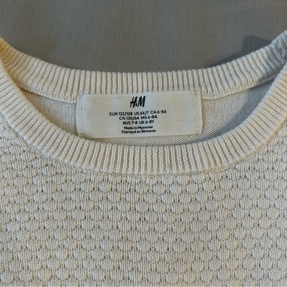 H&M Long Sleeve Textured Sweater with Flip Sequin Heart Design - Picture 7 of 10